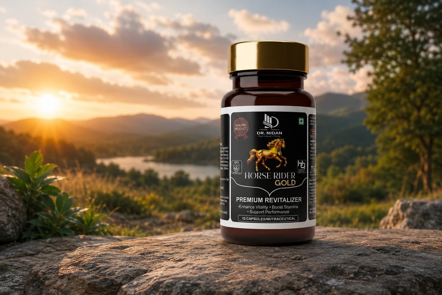 Dr. Nidan Horse Rider Gold